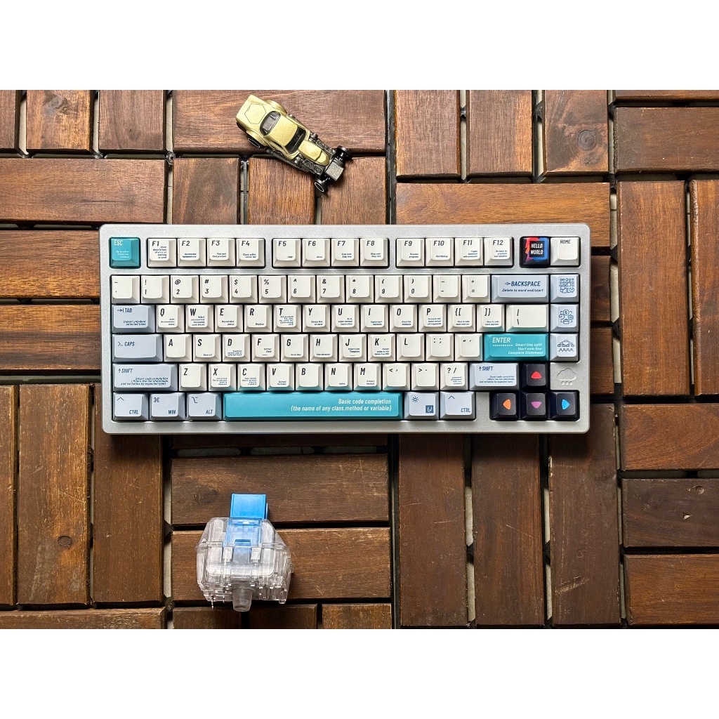 Bàn phím cơ RAINY75 Kết Nối 3 Mode, Full Nhôm, Led RGB,  BẢO HÀNH 12 THÁNG đã mod tại tungcustom | BigBuy360 - bigbuy360.vn