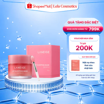 [Hàng CTy] Mặt Nạ Ủ Môi Laneige Lip Sleeping Mask Hàn Quốc Hộp 20g, Giúp Môi Căng Bóng Mịn Màng
