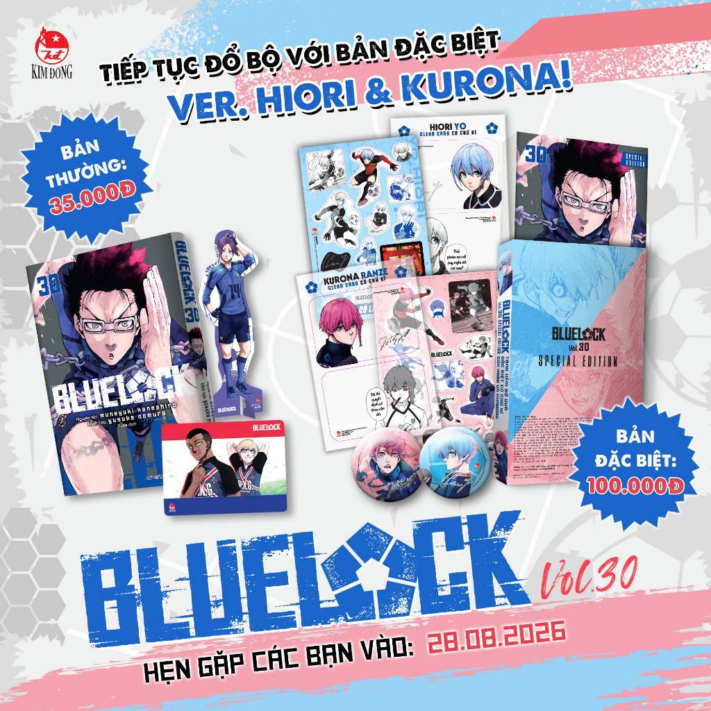 Truyện tranh - Blue Lock Vol 30 - Tuỳ chọn phân loại - NXB Kim Đồng
