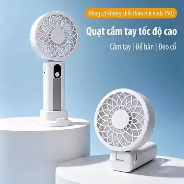 Quạt Cầm Tay Mini M3 Tốc Độ Cao, Động Cơ 1503, 7 Cấp Độ Gió, Pin 21700 Sạc USB, Quạt Mini Cầm Tay Siêu Mát