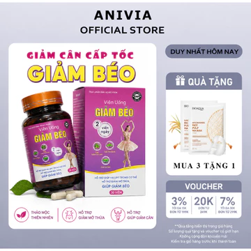 Viên uống giảm cân chính hãng an toàn hiệu quả Giảm mỡ Giảm mỡ Bụng Giảm cân toàn thân