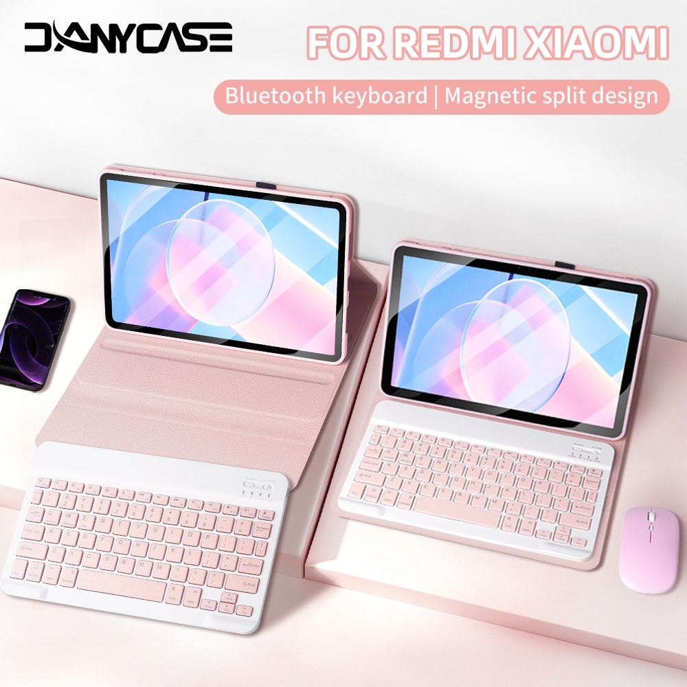Ốp Lưng Bàn Phím cho Xiaomi Redmi Pad 2 Pro 12.1 2025 SE 11 inch Bao Da for POCO Pad M1 12.1" Pad 10.61 inch