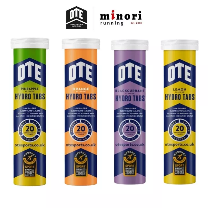 Hộp Viên sủi điện giải OTE Hydro Tabs bù nước bù khoáng ngăn ngừa chuột rút tăng sức bền thể thao