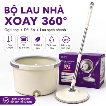 Bộ Lau Nhà Xoay 360 Độ, Cây Lau Nhà, Chổi Lau Nhà, Xô Lau Nhà, Cây Lau Sàn, Cây Lau Sàn 360 Độ, Bộ Cây Lau Nhà Inox