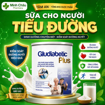 [Chính Hãng] Sữa Tiểu Đường Gludiabetic Plus Kiểm soát đường huyết cho người Tiểu Đường 400g/900g