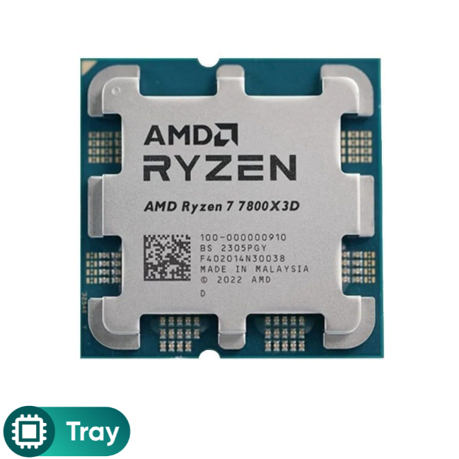 CPU AMD Ryzen 7 7800X3D Tray (4.2GHz Boost 5.0GHz / 8 nhân 16 luồng / 104MB / AM5) (Full VAT) - Bảo hành 36 tháng | BigBuy360 - bigbuy360.vn