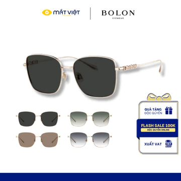 Kính Mát Nữ BOLON BL7211, Kính Mát Nữ Vuông Thời Trang, Kính Mát Cao Cấp , Mắt Kính Chính Hãng Mắt Việt