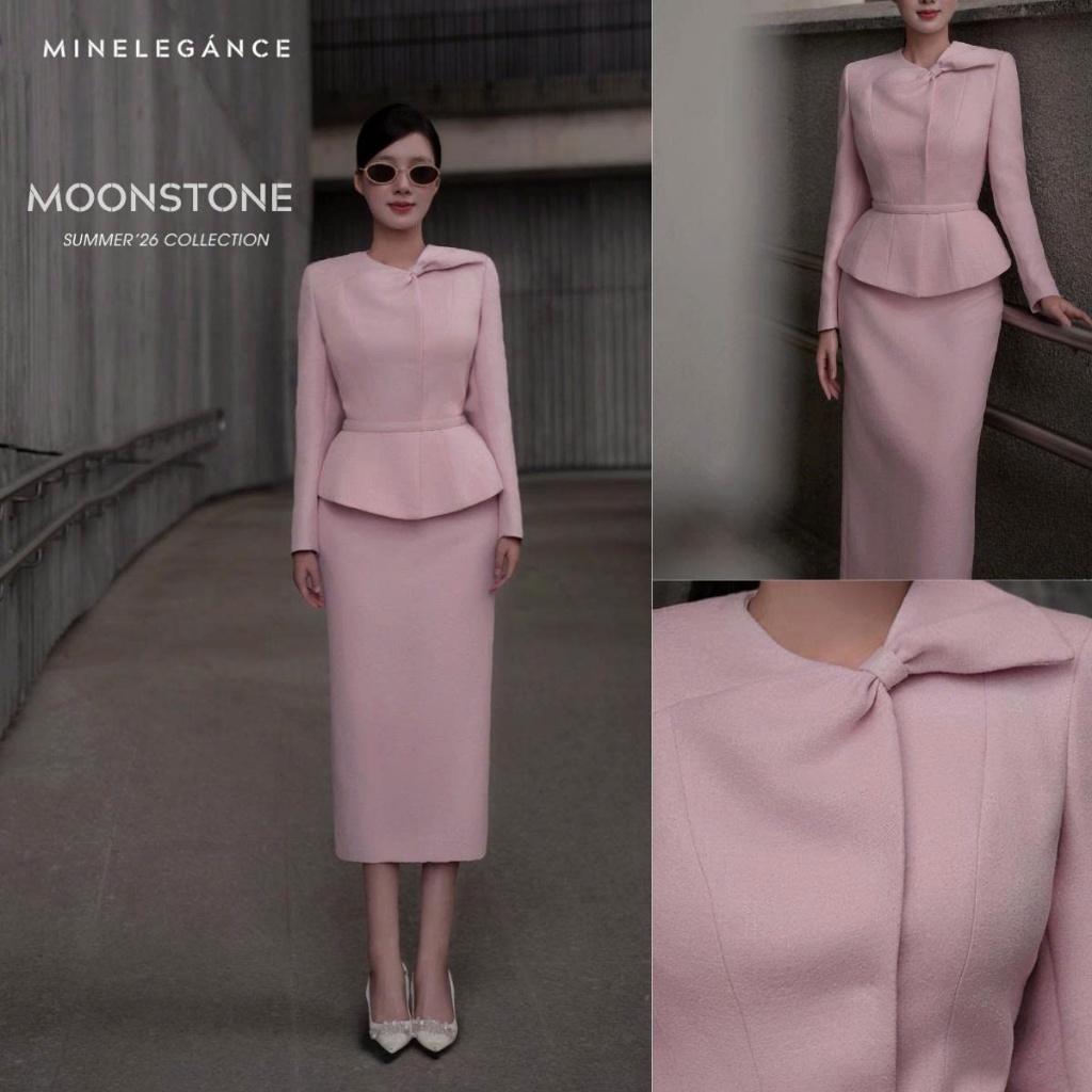 MINELEGÁNCE | SET ÁO VEST & CHÂN VÁY BÚT CHÌ THANH LỊCH, SANG TRỌNG - MIN181