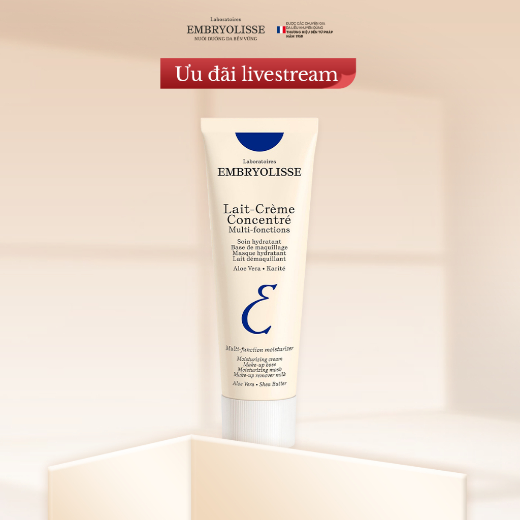 [Livestream x EMB] Kem Dưỡng Ẩm Phục Hồi Embryolisse Lait Creme Concentre 30ml