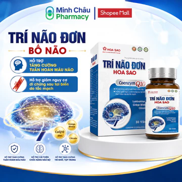Viên uống bổ não Trí Não Đơn Hoa Sao,Cải Thiện Trí Nhớ Tăng Tuần Hoàn Máu Não Chính Hãng