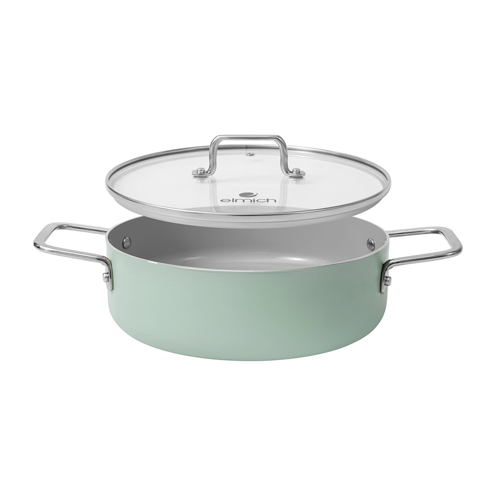 Nồi lẩu chống dính Ceramic Elmich EDA2520 size 28cm dùng mọi loại bếp | BigBuy360 - bigbuy360.vn