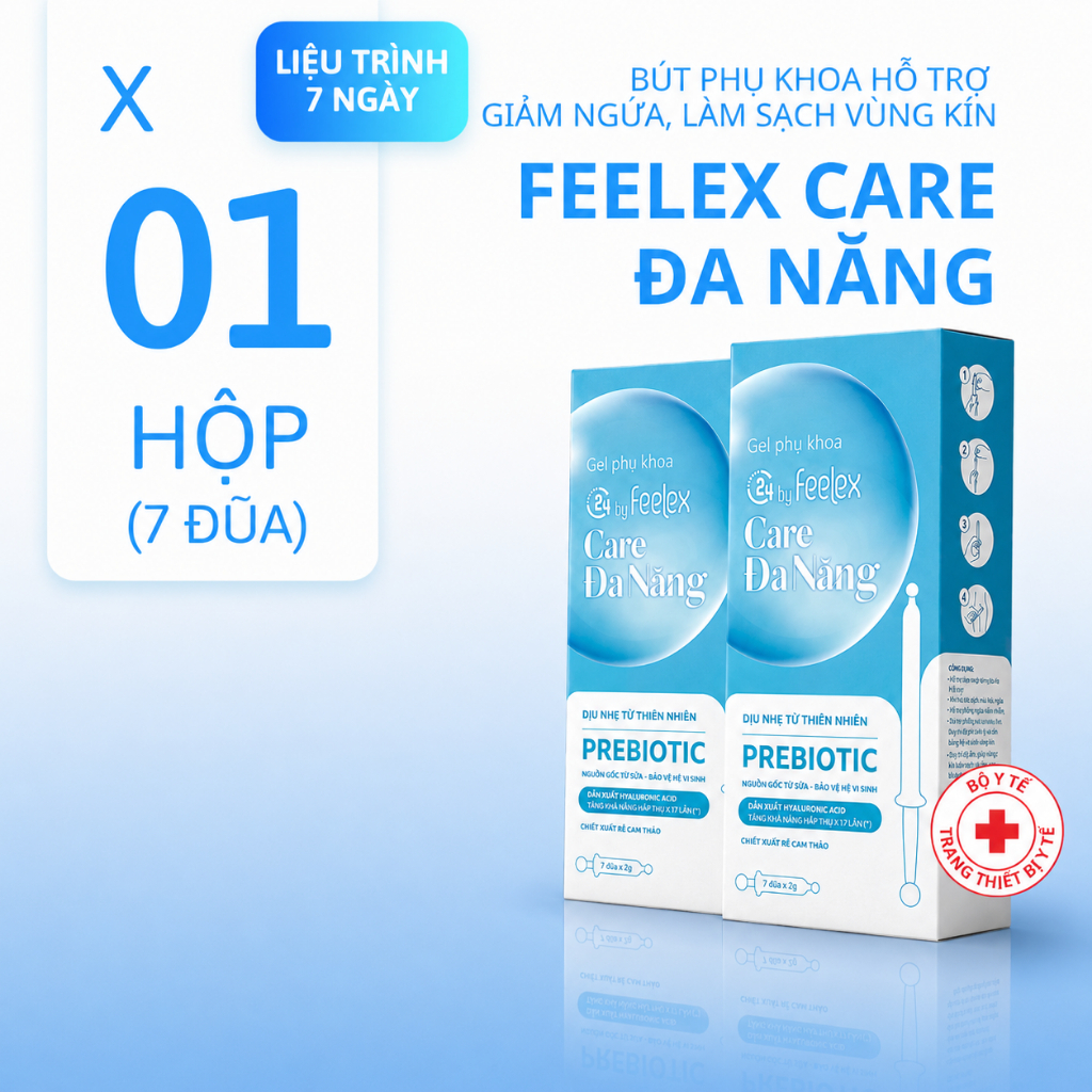 [CAO CẤP] Bút Gel Phụ Khoa Đa Năng C24 by Feelex giảm nhạy cảm, kháng khuẩn, ngừa nấm ngứa hàng ngày