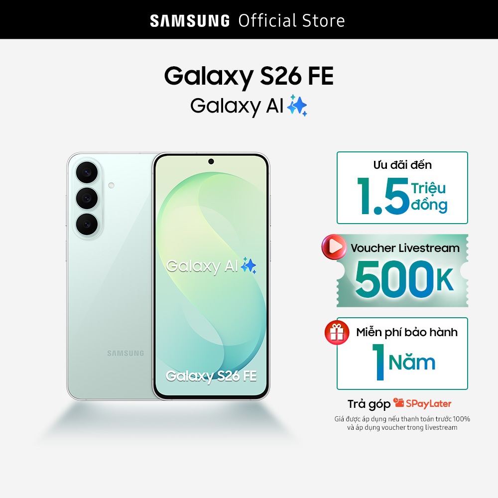 Điện Thoại Samsung Galaxy S26 FE 8+128GB