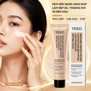 YKEO Kem nền che khuyết điểm mờ lâu trôi 24H Kiểm soát dầu chống thấm nước toàn thiên nhiên 30ml