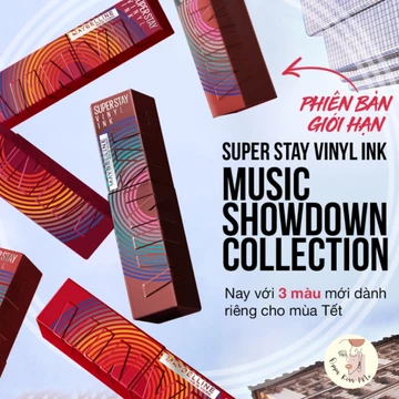 Son Bóng Bền Màu Nhẹ Môi Superstay Vinyl Ink Maybelline New York 4.2ml - Thuần Chay, Bền Màu Cả Ngày