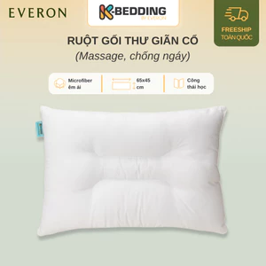 Ruột gối thư giãn K-Bedding by Everon thư giãn cổ, massage cổ, chống ngáy 45x65 cm (1 cái)