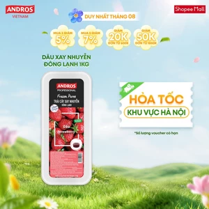 [CHỈ GIAO HÀ NỘI] Dâu Xay Nhuyễn Đông Lạnh - Không chất bảo quản - ANDROS Frozen Puree - 1 KG