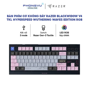 Bàn phím cơ Gaming không dây Razer BlackWidow V4 Tenkeyless HyperSpeed - Wuthering Waves Edition -Bảo hành 24 tháng