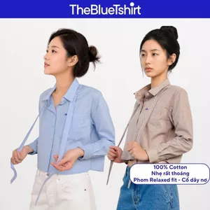 TheBlueTshirt - Áo sơ mi phom dáng relaxed fit cho nữ - Ivy Grace Shirt - Women