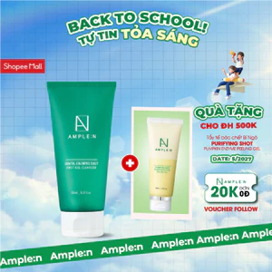 Gel Rửa Mặt Cấp Ẩm Dịu Nhẹ AMPLE:N Centel Calming Shot First Gel Cleanser 150ml