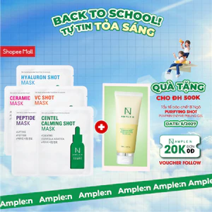 Mặt Nạ Giấy Dưỡng Ẩm Chăm Sóc Da Ample: Shot Mask