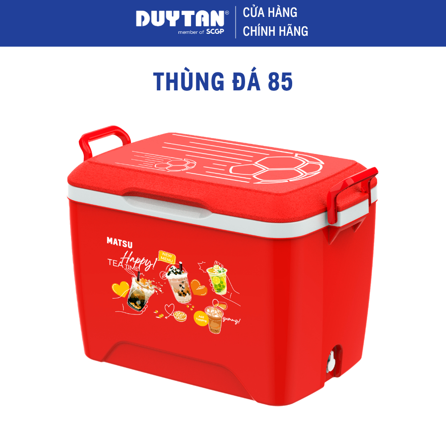 Thùng Đá 85L Duy Tân, Nhựa PP, Thùng Đựng Đá Giữ Lạnh, Có Nắp Đậy, Quai Kéo Tiện Lợi