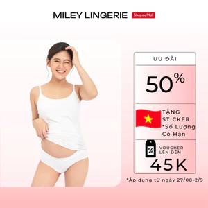 [MUA 2 GIẢM 10% ] Quần Lót Bầu Cạp Chéo Miley Lingerie Vải Sợi Thiên Nhiên Cao Cấp Kháng Khuẩn Bamboo PRB0200