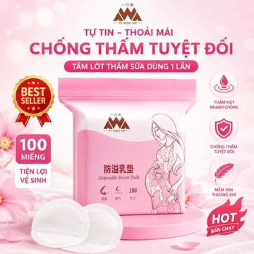 Miếng lót thấm sữa cho mẹ ( GÓI 100 MIẾNG ) miếng lót thấm sữa chống tràn áo