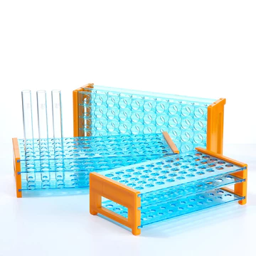 Giá Đỡ Ống Nghiệm 50 Lỗ 16mm/18mm – Giá Đỡ Ống Ly Tâm Nhựa, Kệ Đựng Ống Thí Nghiệm