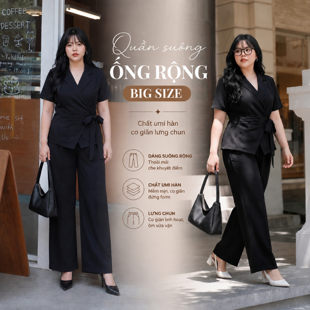 Quần âu ống rộng big size 60 -100kg ( chất mỳ hàn mịn mát , co giãn 04 chiều  form cỡ lơn ) - MÃ QACLR 170 | BigBuy360 - bigbuy360.vn