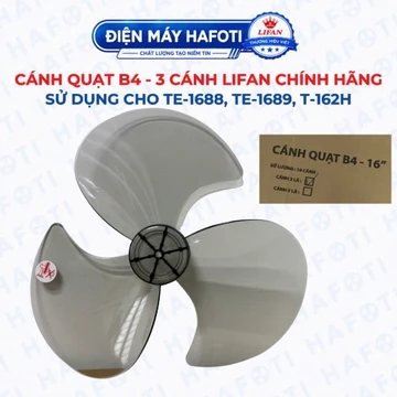 [GIÁ XẢ KHO] Cánh Quạt 3 lá Lifan cao cấp, Cánh quạt B4-39cm trong suốt dùng cho quạt để bàn treo tường, quạt trần đảo
