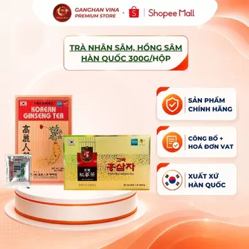 TRÀ NHÂN SÂM, HỒNG SÂM HÀN QUỐC 300g/HỘP - DKG DAEDONG GINSENG