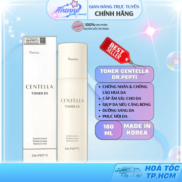 Nước Hoa Hồng Dưỡng Da Căng Bóng Dr.Pepti Centella Toner Ex 180ml Hàn Quốc