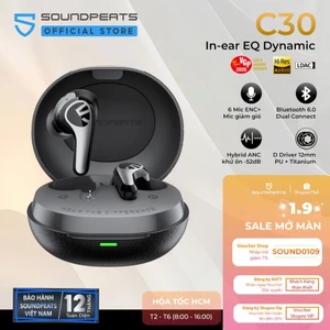 Tai Nghe True Wireless ANC SoundPEATS C30 Chống ồn -52dB Hybrid | Hires LDAC | 6 Mic Bluetooth 6.0