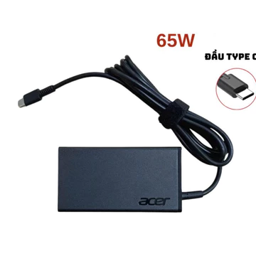 Sạc Laptop Acer Type C 65W 20V 3.25A – Adapter Sạc Nhanh, An Toàn Cho Laptop Acer Bảo Hành 12 Tháng