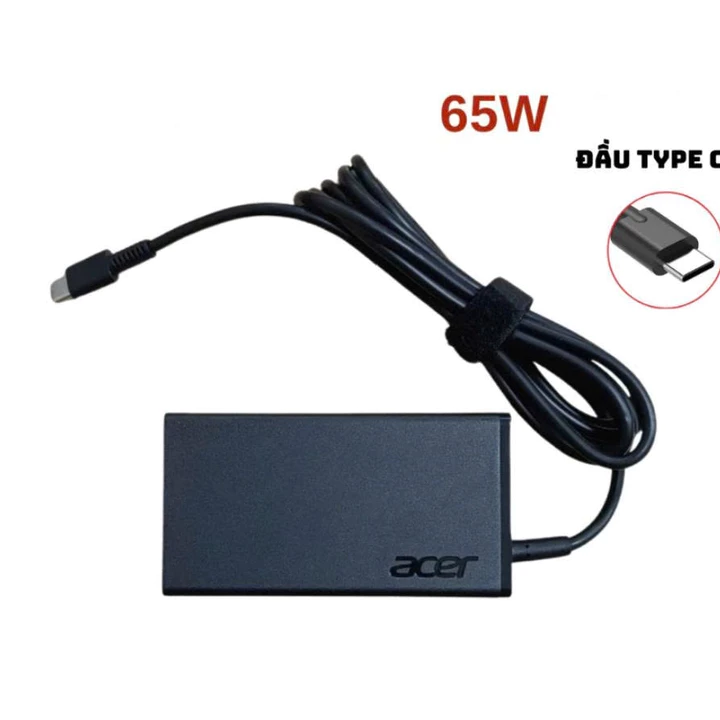 Sạc Laptop Acer Type C 65W 20V 3.25A – Adapter Sạc Nhanh, An Toàn Cho Laptop Acer Bảo Hành 12 Tháng
