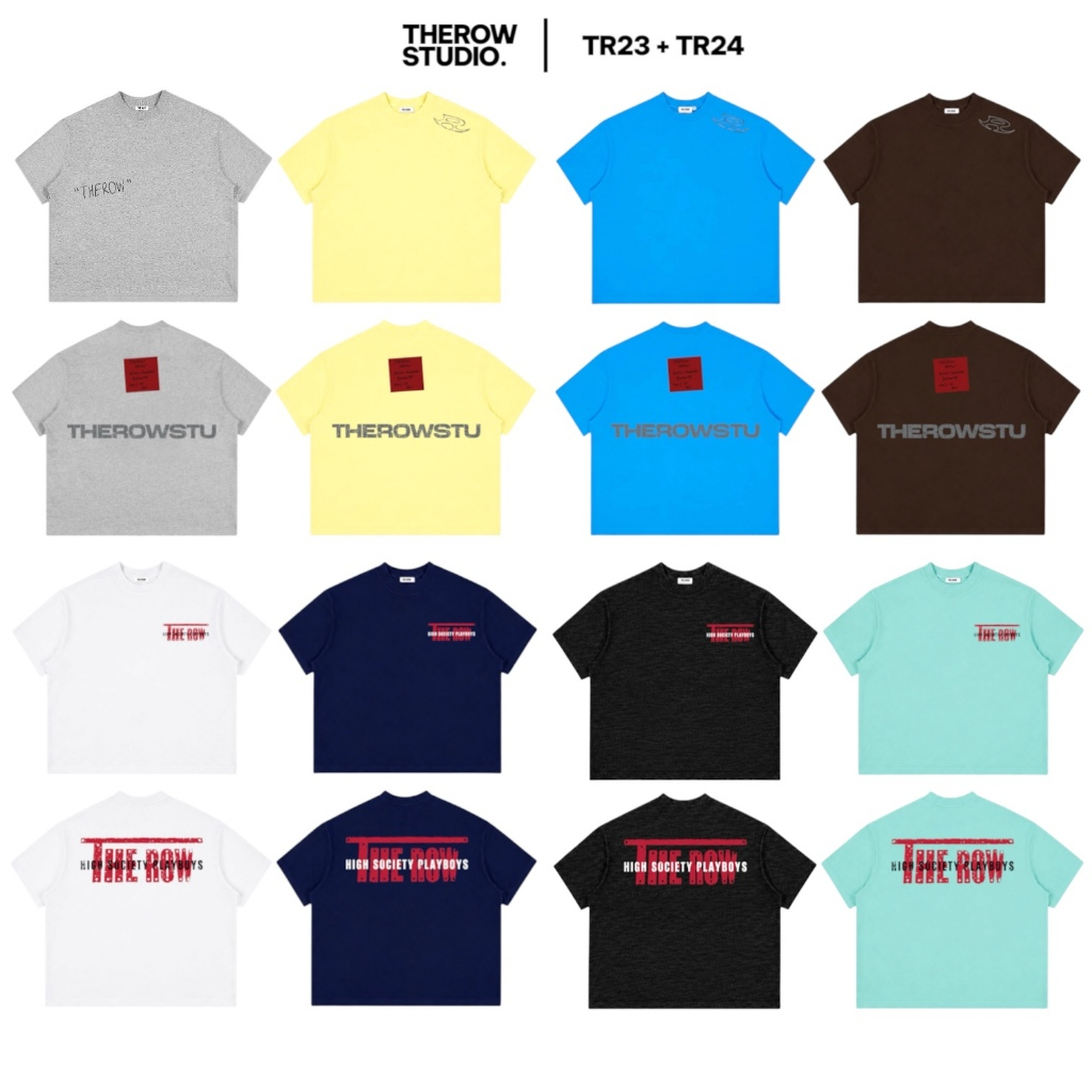 TR23 + TR24 THEROW Áo Thun Boxy Local Brand Tay Ngắn Cotton 250gsm "HIGH" Áo Phông Forrm Rộng Unisex Nam Nữ | BigBuy360 - bigbuy360.vn