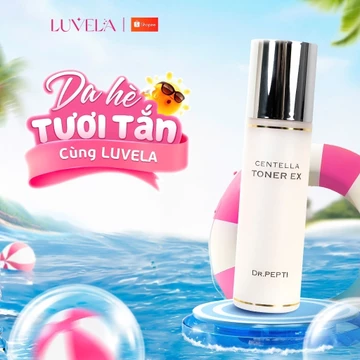 Nước Hoa Hồng Dr.Pepti Centella Toner Ex Cấp Ẩm, Dưỡng Da Căng Bóng Chính Hãng Hàn Quốc 180ml