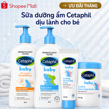 Kem Dưỡng Ẩm Cetaphil Moisturising Cream & Lotion Dịu Nhẹ 50G - 118ML - 200ML