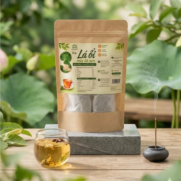 [ 60 gói ] Trà LÁ Ổi, Lá Sen, Sơn Mật, Lá Mát, Cả Ngọt đóng 60 túi lọc