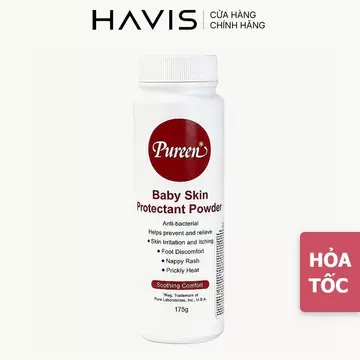 Phấn Rôm Em Bé PUREEN Baby Skin Protectant Powder 175g/ Phấn rơm sảy Pureen | Phấn thơm