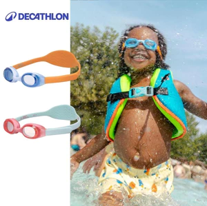 Kính bơi trẻ em DECATHLON Kuwee hồng/xanh ngọc mã 8981497