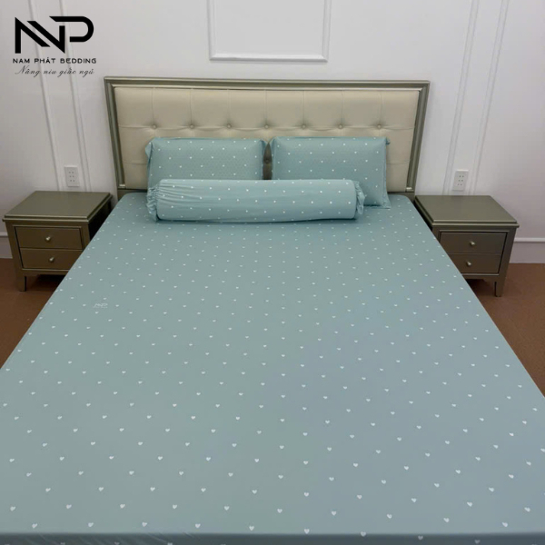 Bộ Ga Giường (4 Món) Thun Lạnh Silk  Thái Cao Cấp In 3D - NamPhatBedding