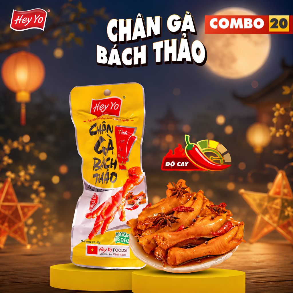 COMBO 20 chân gà BÁCH THẢO – Hey Yo