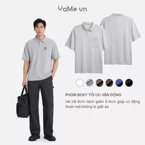Áo Thun Cổ Polo Nam Tay Ngắn FlexFit™ The Worker 005 24813 |YaMe|