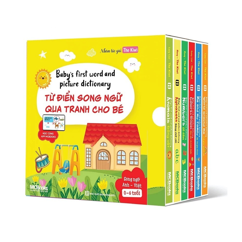 Từ điển song ngữ qua tranh cho bé - Baby's first words and picture dictionary - 6 cuốn