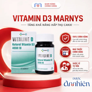 Vitamin D3 MARNYS VITALINE D3 4000 IU Bổ Sung Vitamin D3 Hỗ Trợ Chắc Khỏe Xương