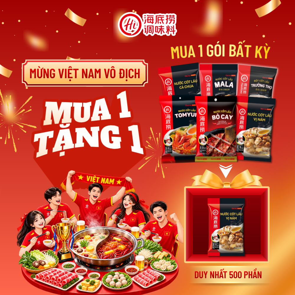 Gia Vị Cốt Lẩu Haidilao Tứ Xuyên Trùng Khánh Thả Lẩu 6 Vị Đa Dạng Hương Vị Trung Hoa