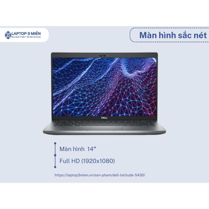 XẢ KHO Laptop Dell LATITUDE 5430- I5 1245U, I7 1265U đẹp keeng luôn dành cho HSSV học online
