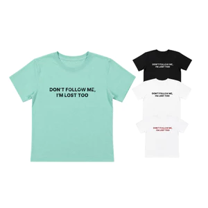 TUBYCATU Áo Thun Unisex In Chữ DON'T FOLLOW ME Tee Cotton Form Regular Basic
